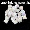 Miyuki tila gyngy - 471 - Pearl White AB - 5x5mm