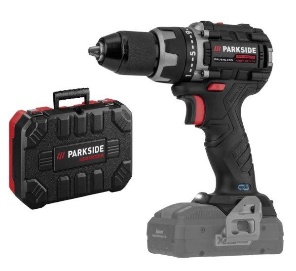 ParkSide Performance PABSP 20-Li C4 SOLO Brushless 60 Nm X20V akkus fúró,
csavarbehajtó kofferben, akku és töltő nélkül, kefementes motorral
