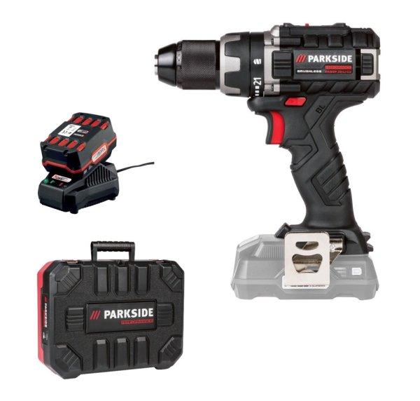 ParkSide Performance PABSP 20-Li C4 20V 4Ah Brushless 60Nm X20V akkus fúró,
csavarbehajtó kofferben, akkuval és töltővel