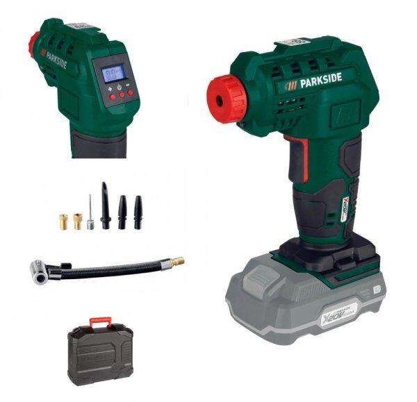 ParkSide PAK 20-Li B2 SOLO X20 akkus 20V akkumulátoros kompresszor készlet
kofferben, akku és töltő nélkül
