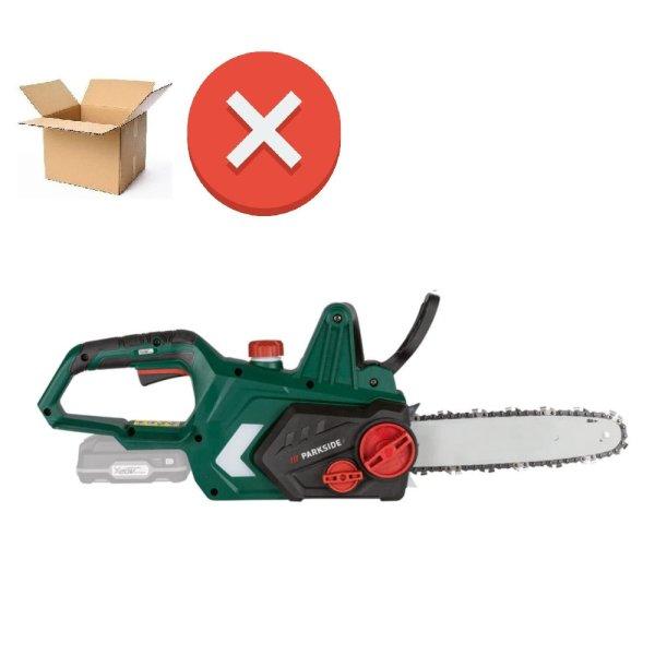 Bontott, HIBÁS újszerű ParkSide PKSA 20-Li B2 / C3 SOLO 23 cm 20V akkus
fűrész, akkumulátoros láncfűrész, akku és töltő nélkül,
kapcsolóhibával 