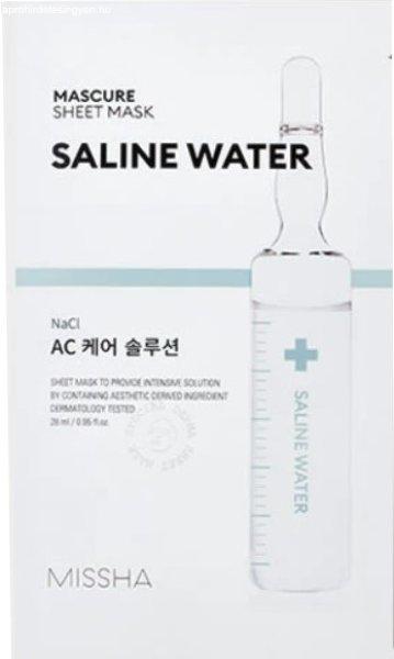 Missha Nyugtató maszk érzékeny bőrre Mascure Saline Water (Sheet Mask) 1 db