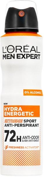 L'Oréal Paris Izzadásgátló spray Men Expert Hydra Energetic (Extreme
Sport Anti-Perspirant) 150 ml