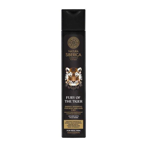 Natura Siberica Energetizáló sampon hajra és testre Men Fury Of The Tiger
(Energy Shampoo) 250 ml