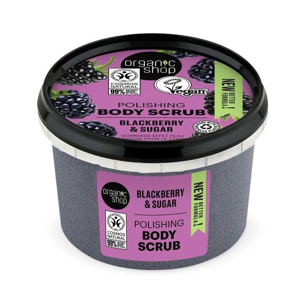 Organic Shop Simító testradír Szeder és cukor (Polishing Body Scrub) 250 ml