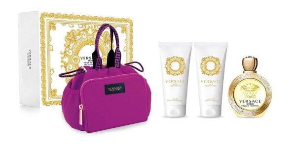Versace Eros Pour Femme - EDT 100 ml + tusfürdő 100 ml + testápoló 100 ml +
kozmetikai táska