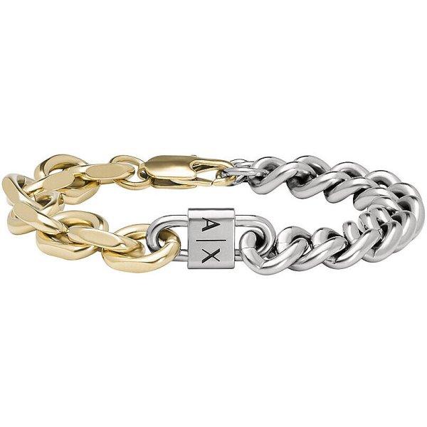 Armani Exchange Időtlen férfi bicolor karkötő AXG0115710