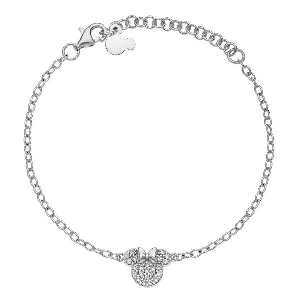 Disney Bájos ezüst karkötő Minnie Mouse BS00047SZWL-55.CS (lánc, medál)