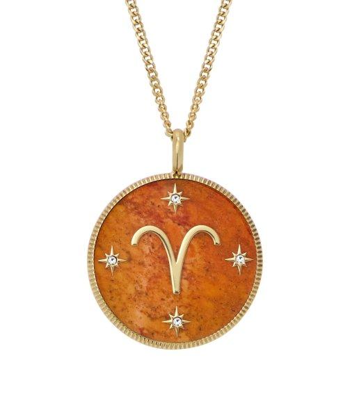 Fossil Aranyozott nyaklánc Kos Written in the Stars JF04838710