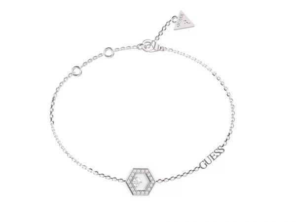 Guess Gyönyörű acél karkötő cirkónium kövekkel Tiny Dancer JUBB04650JWRH
14,5 cm