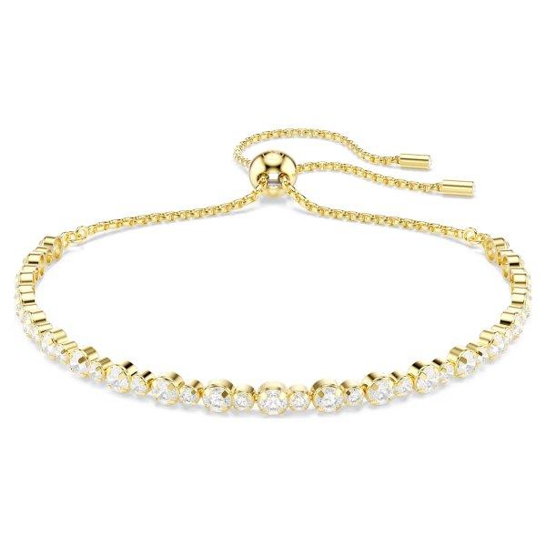 Swarovski Aranyozott karkötő színtiszta kristályokkal Tennis Matrix 5730709