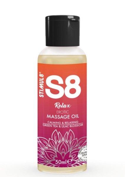 Stimul8 S8 massage oil Green Tea & Lilac Blossom 50ml