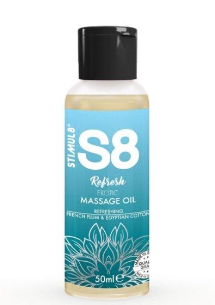 Stimul8 S8 massage oil French Plum & Egyptian Cotton 50ml