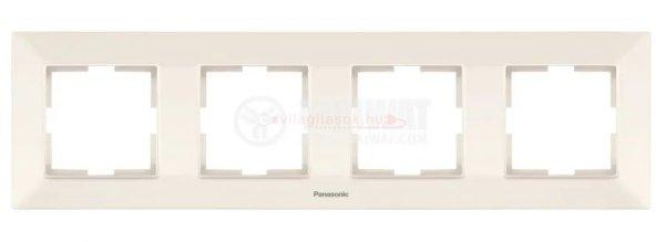 Panasonic Arkedia négyes keret slim bézs