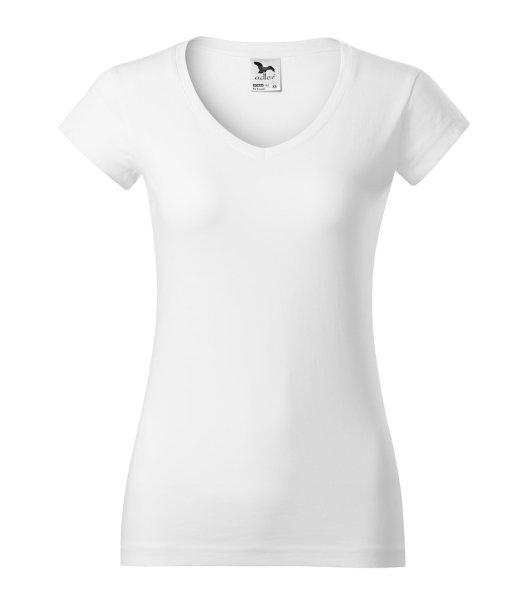 MALFINI Női póló Fit V-neck - Fehér | S