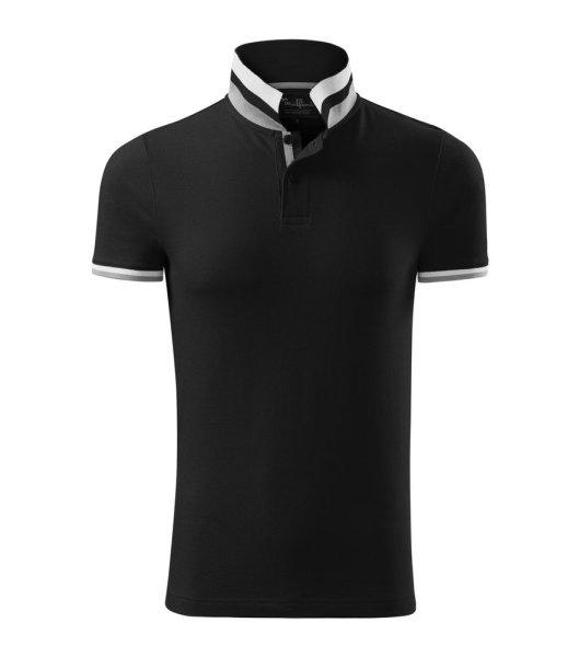MALFINI Férfi galléros póló Collar Up - Fekete | M