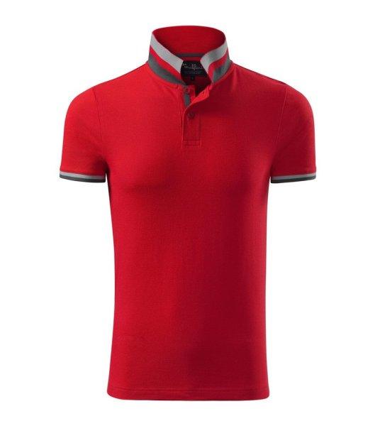 MALFINI Férfi galléros póló Collar Up - Élénk piros | L