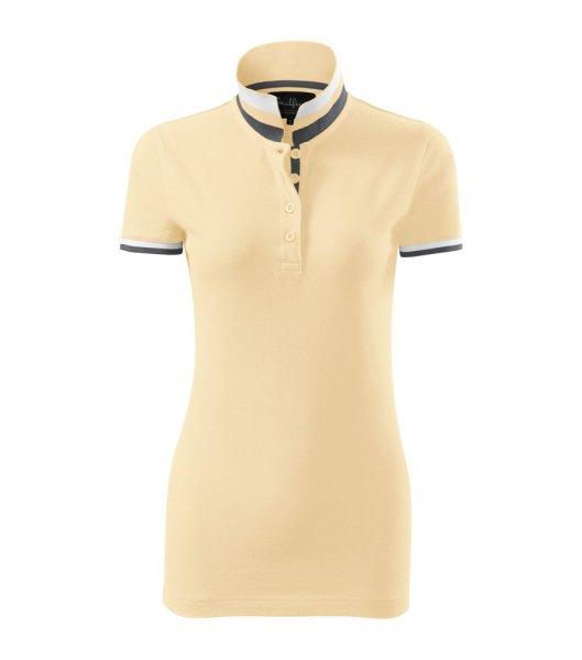 MALFINI Női galléros póló Collar Up - Bourbon vanilla | XL
