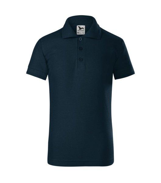 MALFINI Gyerek galléros póló Pique Polo - Tengerészkék | 146 cm (10 éves)