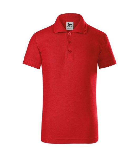 MALFINI Gyerek galléros póló Pique Polo - Piros | 158 cm (12 éves)