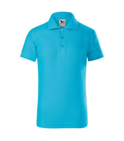 MALFINI Gyerek galléros póló Pique Polo - Türkiz | 110 cm (4 éves)