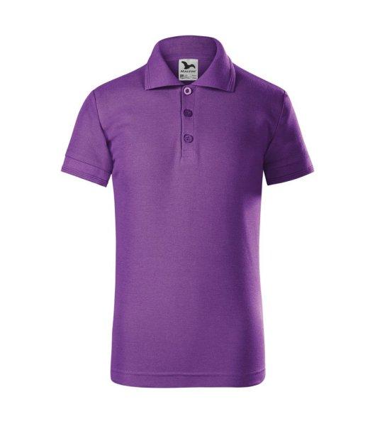 MALFINI Gyerek galléros póló Pique Polo - Lila | 110 cm (4 éves)