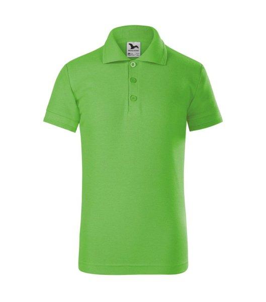 MALFINI Gyerek galléros póló Pique Polo - Apple green | 134 cm (8 éves)