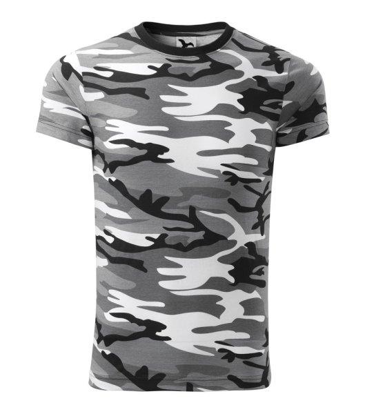 MALFINI Terepszínű póló Camouflage - Terepszínű szürke | L
