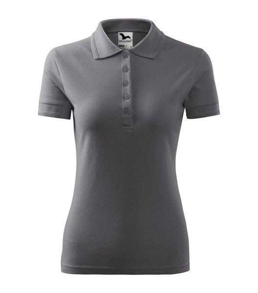 MALFINI Női galléros póló Pique Polo - Acélszürke | XL