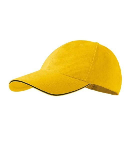 MALFINI 6P Sandwich siltes sapka - Sárga | unisex