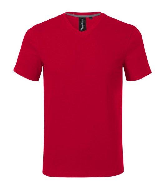 MALFINI Férfi póló Action V-neck - Élénk piros | S