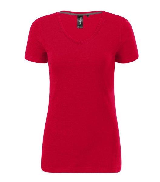 MALFINI Női póló Action V-neck - Élénk piros | XL
