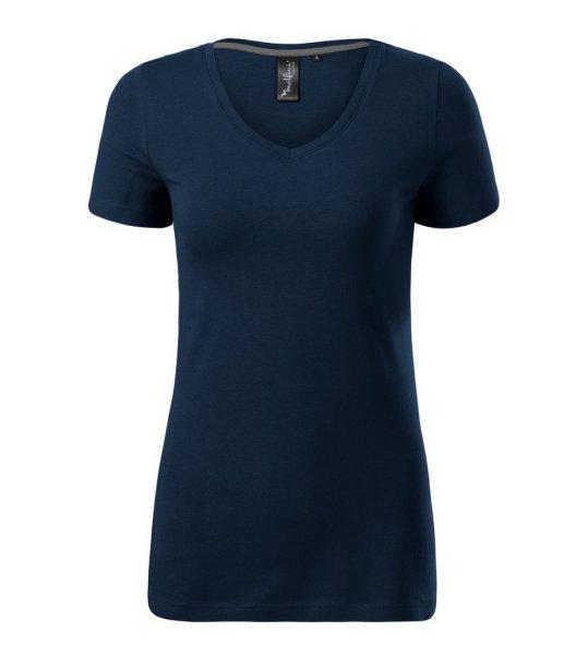 MALFINI Női póló Action V-neck - Tengerészkék | M