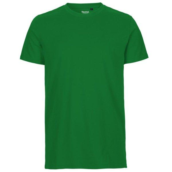 Neutral Férfi póló Fit organikus Fairtrade biopamutból - Zöld | XL