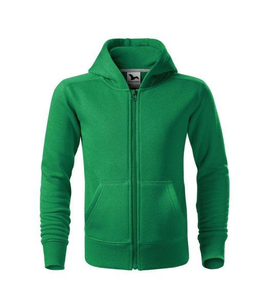 MALFINI Gyerek felső Trendy Zipper - Középzöld | 122 cm (6 éves)