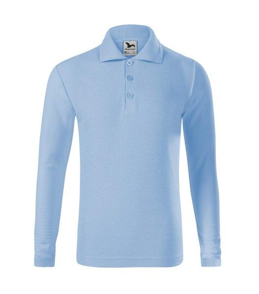 MALFINI Gyerek hosszú ujjú póló Pique Polo - Égszínkék | 158 cm (12
éves)