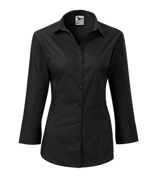 MALFINI Női háromnegyedes ujjú ing Style - Fekete | 2XL
