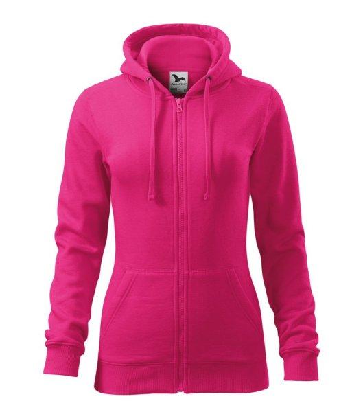 MALFINI Női felső Trendy Zipper - Bíborvörös | 2XL