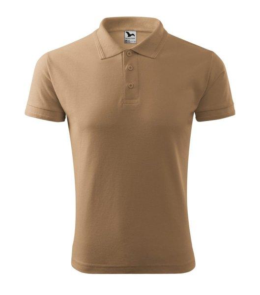 MALFINI Férfi galléros póló Pique Polo - Homokszínű | 3XL