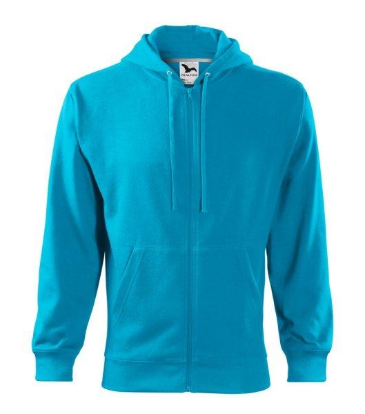 MALFINI Férfi felső Trendy Zipper - Türkiz | 3XL