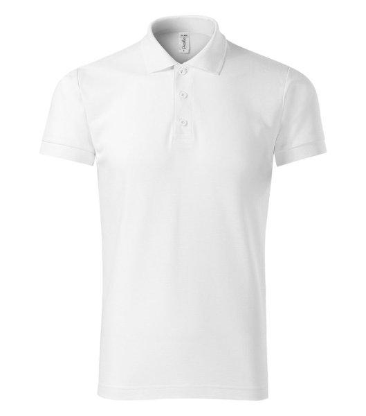 MALFINI Pique férfi galléros póló Joy - Fehér | 3XL