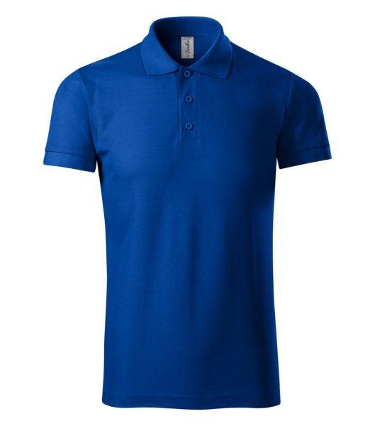 MALFINI Pique férfi galléros póló Joy - Királykék | 2XL