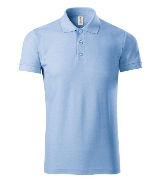 MALFINI Pique férfi galléros póló Joy - Égszínkék | 3XL