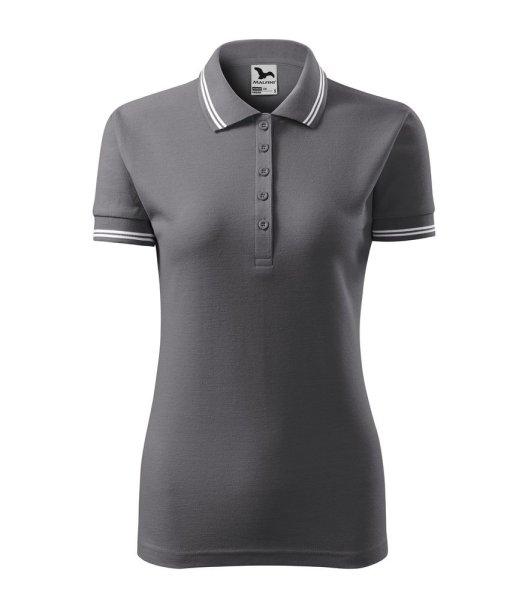 MALFINI Női galléros póló Urban - Acélszürke | 2XL