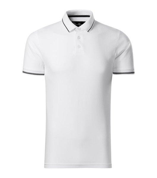 MALFINI Pique férfi galléros póló Perfection Plain - Fehér | 3XL