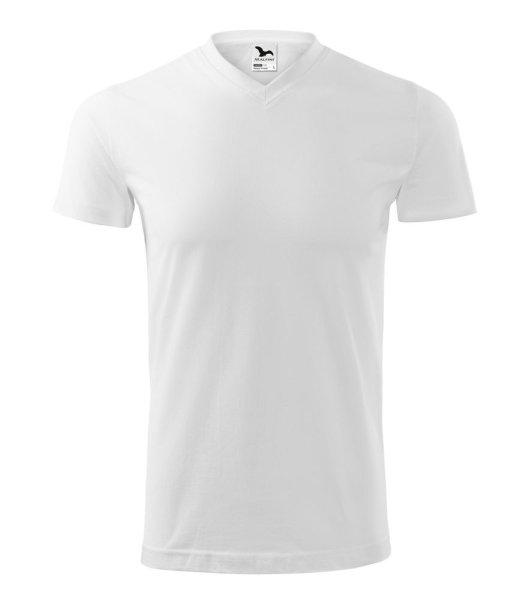 MALFINI Póló Heavy V-neck - Fehér | 2XL