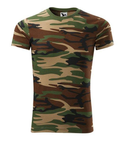 MALFINI Terepszínű póló Camouflage - Terepszínű barna | 2XL
