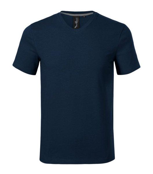 MALFINI Férfi póló Action V-neck - Tengerészkék | 2XL