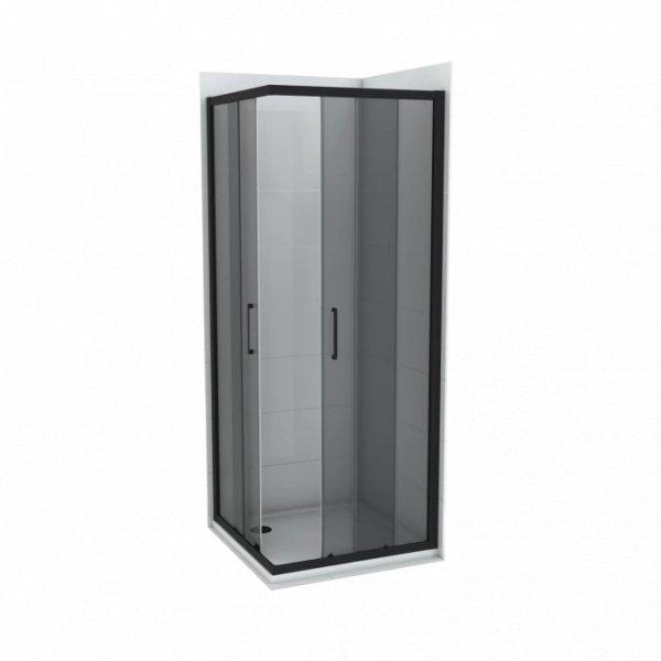 Szögletes zuhanykabin COPEN ATLAS BLACK 80x80x1950 mm fekete sötétített
üveg, 6 mm