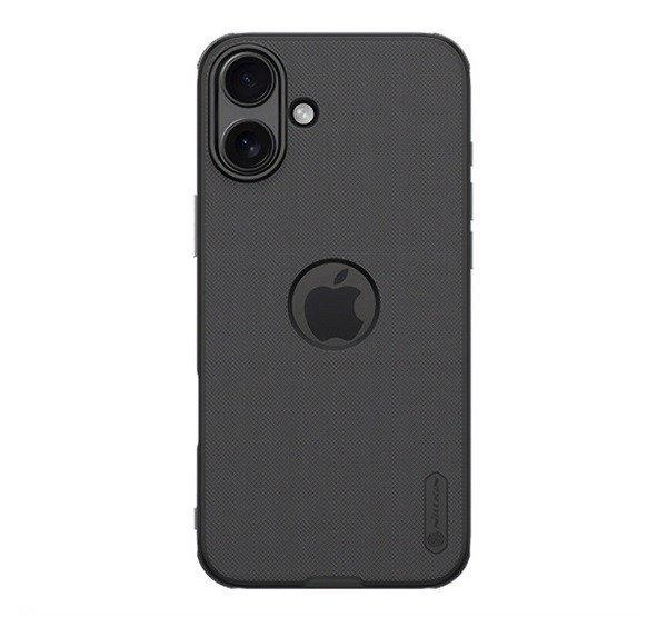 NILLKIN SUPER FROSTED PRO műanyag telefonvédő (ütésállóság, gumírozott,
érdes felület, logó kivágás) FEKETE Apple iPhone 16 Plus